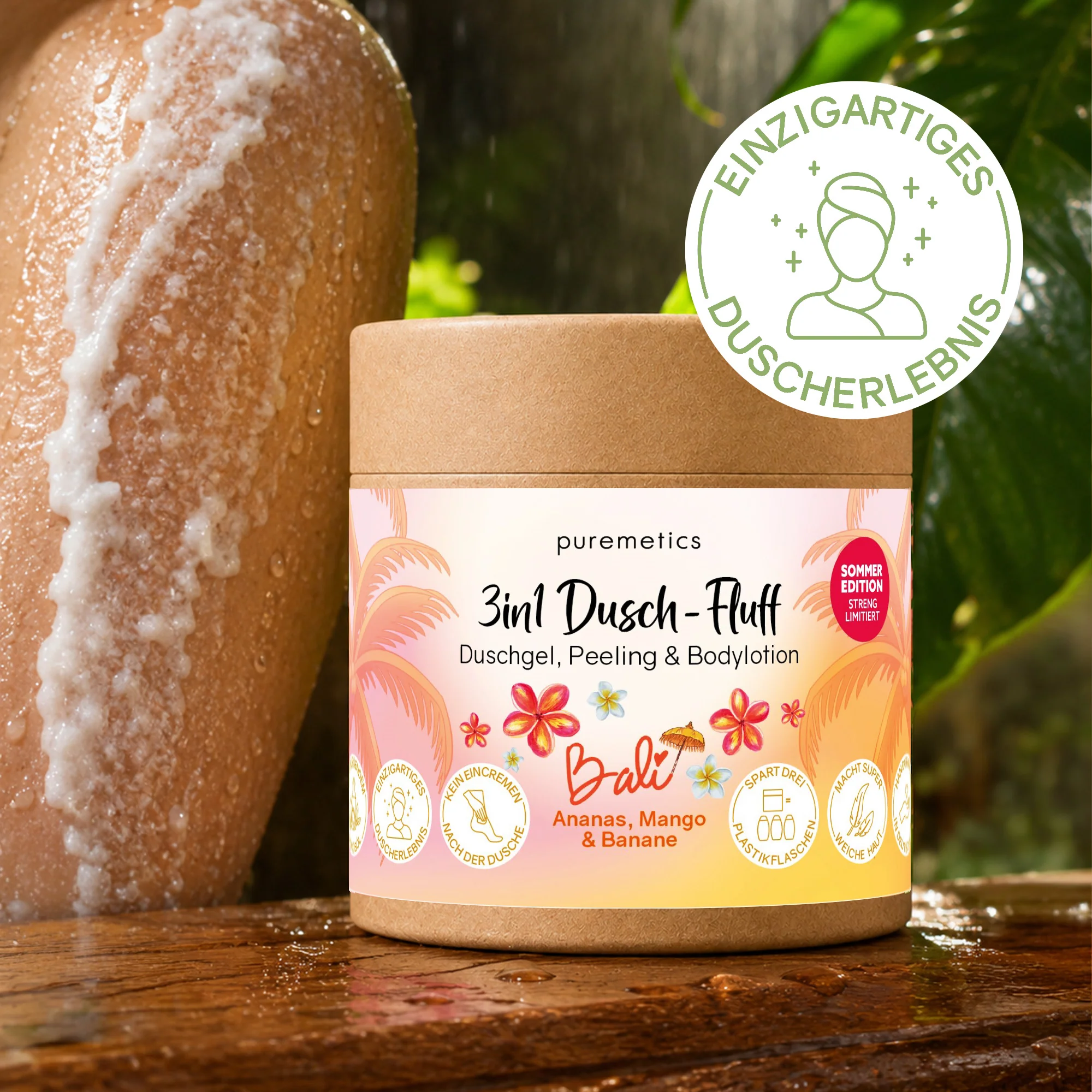 01_puremetics_3in1-Dusch-Fluff_Sommer-LE-26_Bali_Duscherlebnis