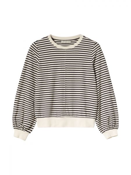 MADEMOISELLE YEYE - DRIFT FLAIR TOP GOTS SWEATER Pullover - mini stripes black and white