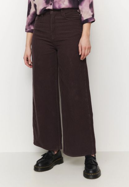 RECOLUTION - ERICA CORDUROY Hose dark grape