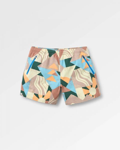 PASSENGER - FLARIS NETPLUS Bade-Shorts - Sun Patch Simply Taupe