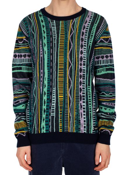 IRIE DAILY - THEODORE Pullover navy mint