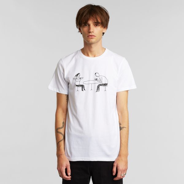 DEDICATED - PHOBEY DATE STOCKHOLM T-Shirt white