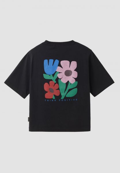 RECOLUTION - AZOLLA THINK POSITIV GOTS Shirt arctic white