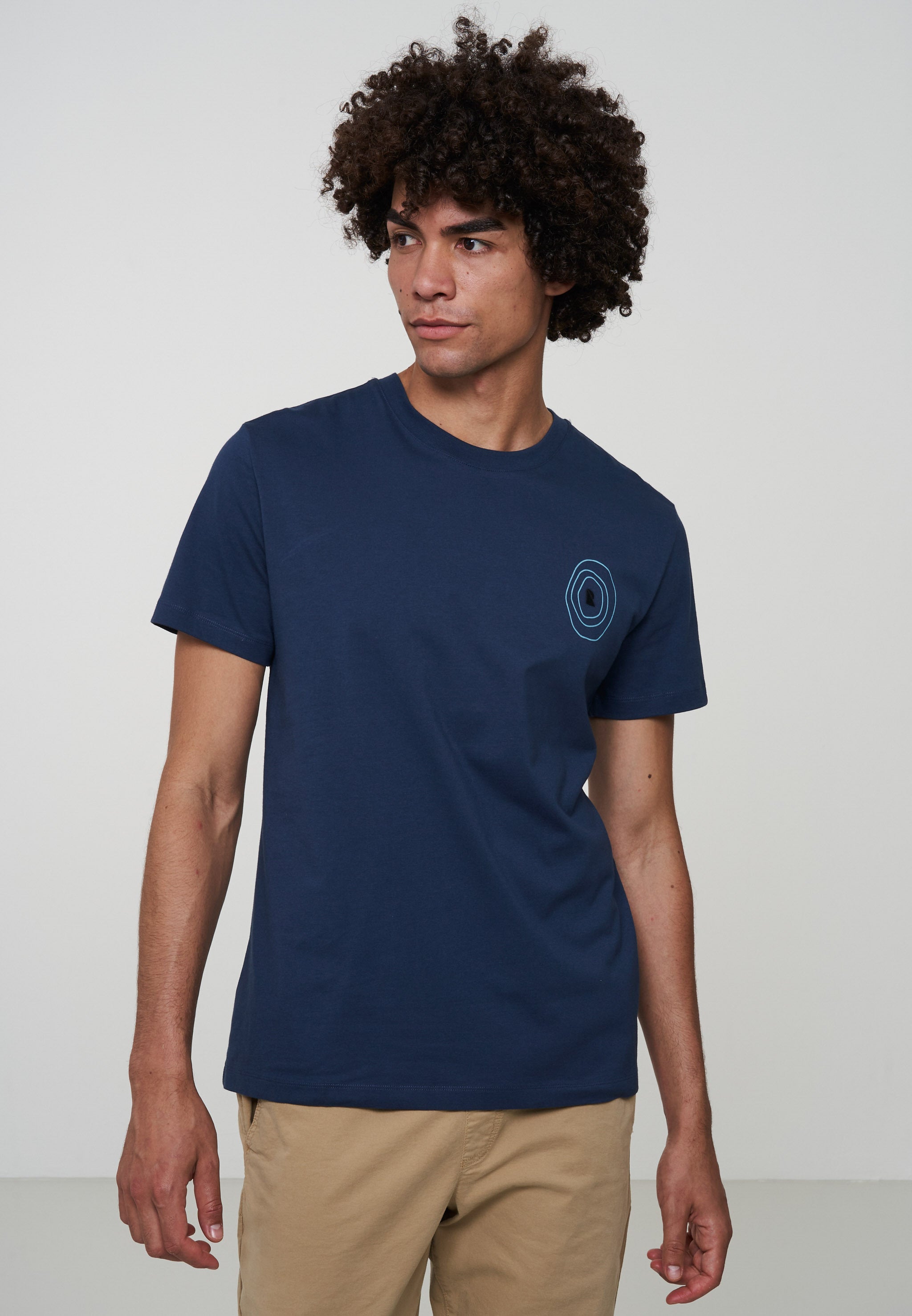 RECOLUTION-AGAVE-WEATHER-MAP-Shirt-navy