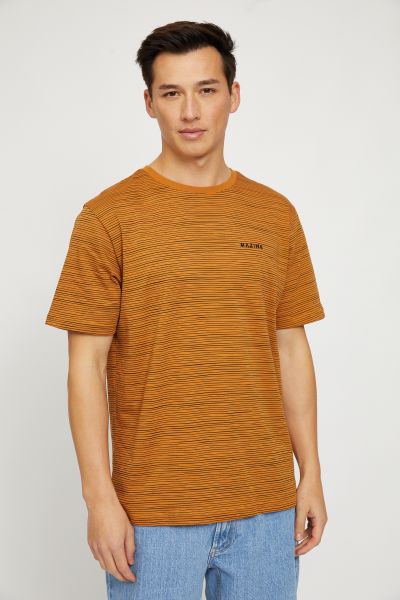 KEITH STRIPED T T- Shirt brown sugar black