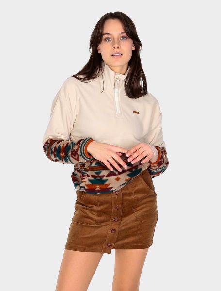 IRIEDAILY - HALF INDI TROYER Fleecepullover beige