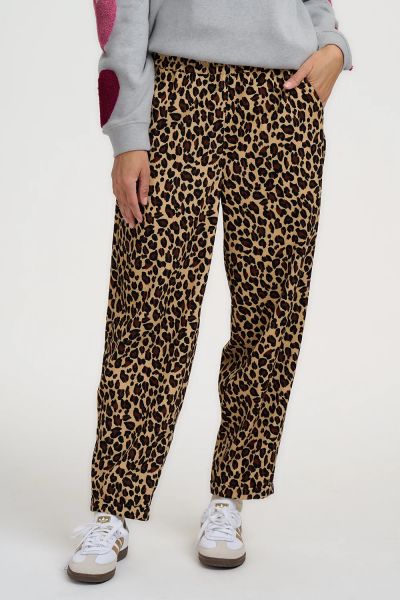 SUGARHILL BRIGHTON - VONNIE CORD TROUSER Cordhose leopard cord