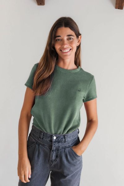 TWOTHIRDS - ARIADNA T-Shirt dusty green
