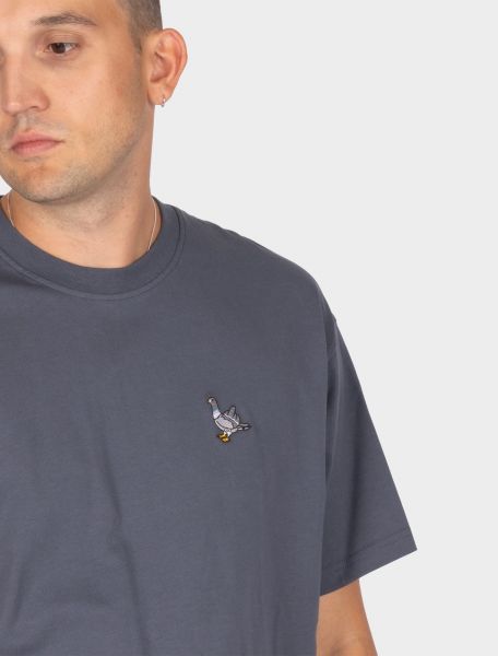 IRIE DAILY - PIGEON FINGER TEE T-Shirt dark steel