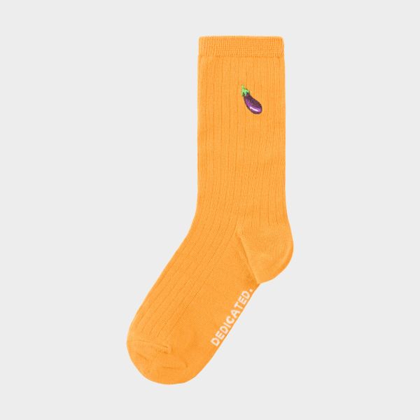 DEDICATED - RIBS SOCKS KNVISTA EGGPLANT NUGGET Socken orange 36 - 45