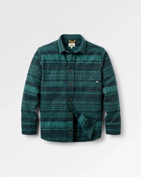 PASSENGER - BACKCOUNTRY FLANNEL STRIPE SHIRT Hemd deep ocean 