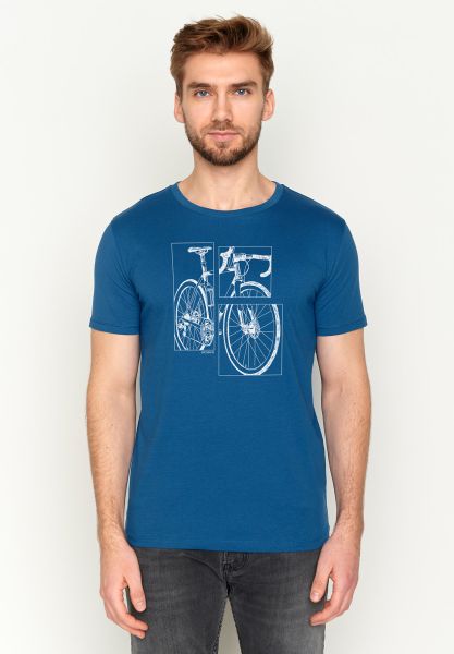 GREENBOMB - BIKE CUT Guide T-Shirt surf blue