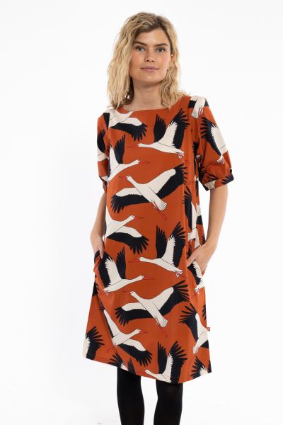 DANEFAE - DANEDAL DRESS Kleid rust big storck