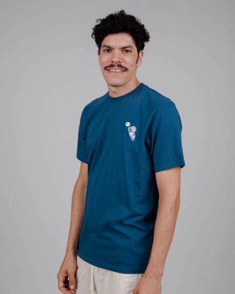 BRAVA - CASPER PATCH T-Shirt blue