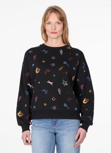 RAGWEAR - WUSS PRINT Kapuzenpullover black
