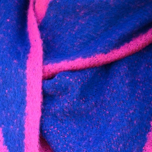 LOT83 - NINA Schal Rand 15 blue pink