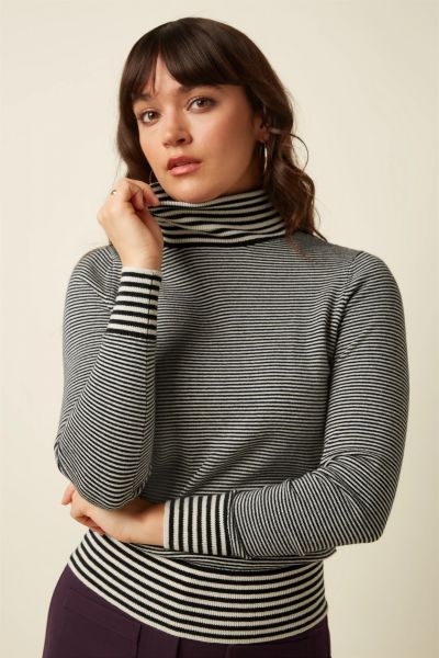 KING LOUIE - ROLLNECK Pullover - black sere