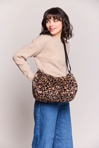 HINDBAG - ROSA Tasche - Plüsch leopardHINDBAG - ROSA Tasche - Plüsch leopard