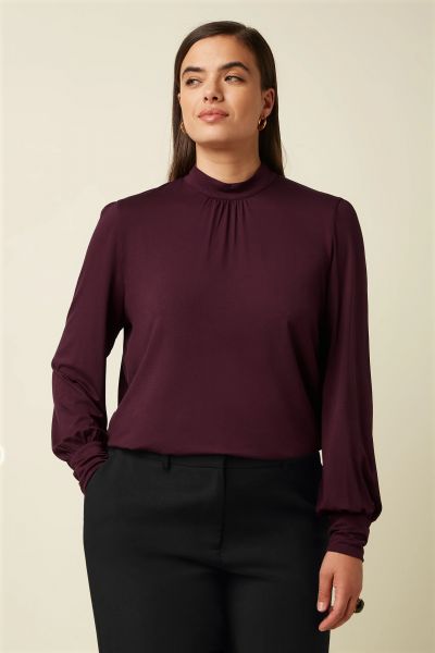 KING LOUIE - PHOEBE TOP ECOVERO LIGHT Shirt porto red