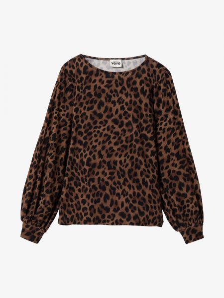 MADEMOISELLE YEYE - PERFECT RAFFINE TOP Ecovero Longsleeve leo