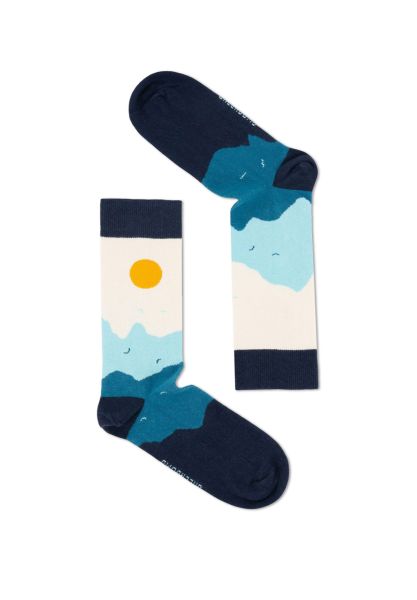 GREENBOMB - ABSTRACT NATURE Socken blue Größe 36 - 46