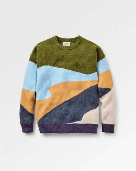 PASSENGER - SCENIC KNITTED JUMPER Pullover - scenic deep plum
