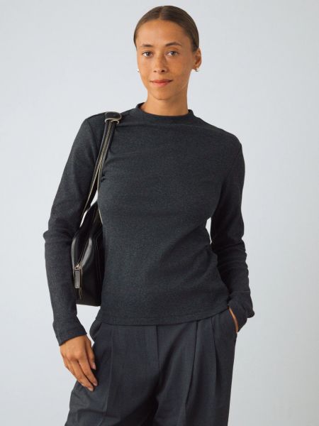 HONEST BASICS - TAMI LONG MOCK Longsleeve basalt