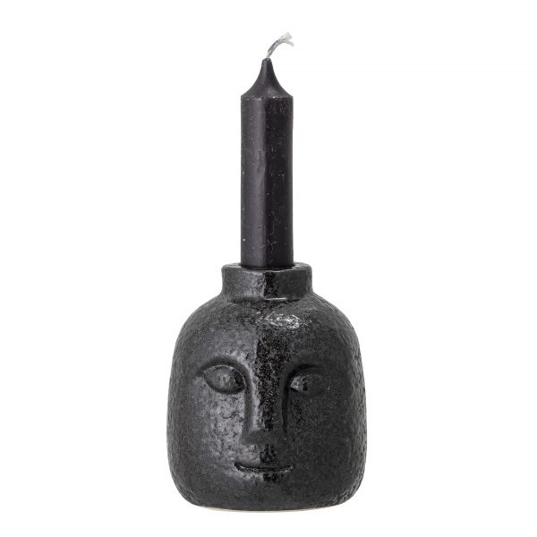 BLOOMINGVILLE - ELIOT CANDLESTICK Kerzenhalter Stoneware - black