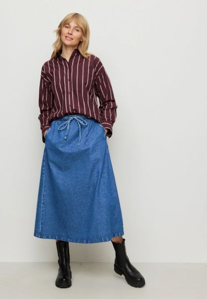 RECOLUTION - RESELLIA SKIRT GOTS Rock blue