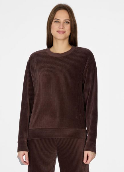 RAGWEAR - DELLANI CORDY Kordpullover dark choco
