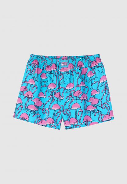 LOUSY LIVIN - GREATER FLAMINGOS Boxershorts scuba blue