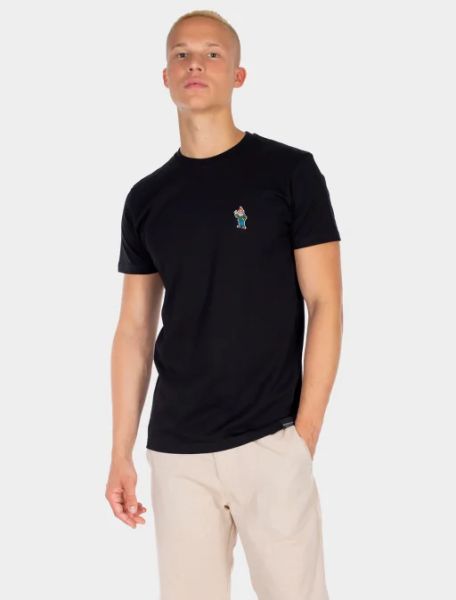 LITTLE GNOME EMB TEE T-Shirt black