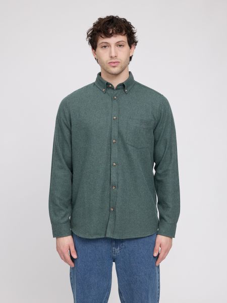 MAZINE - BEN MELANGE FLANNELSHIRT Hemd bottöe mel. 