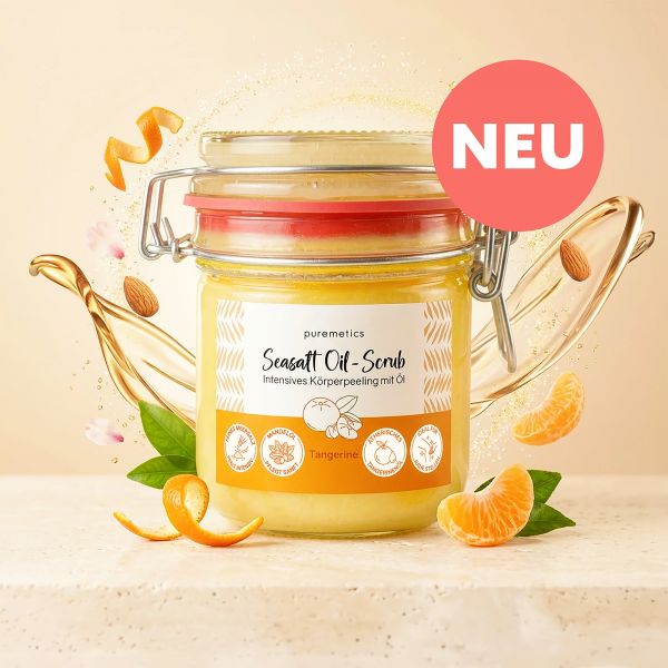 PUREMETICS - SEASALT OIL SCRUB Körperpeeling tangerine