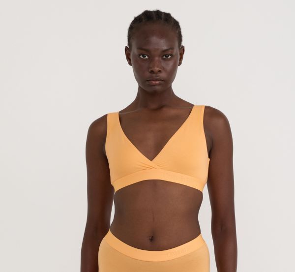 SOFT TOUCH Basic Bralette - papaya