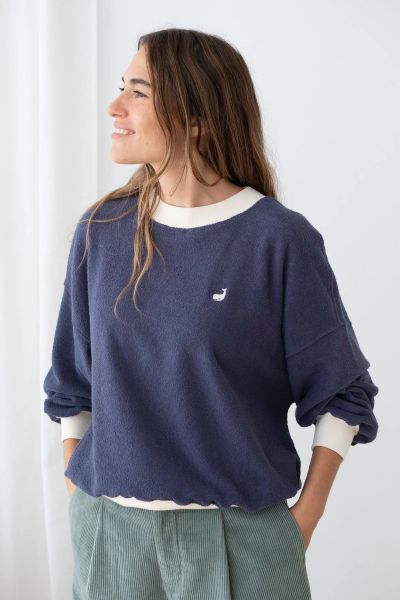 TWOTHIRDS - BEQUIA Pullover - navy