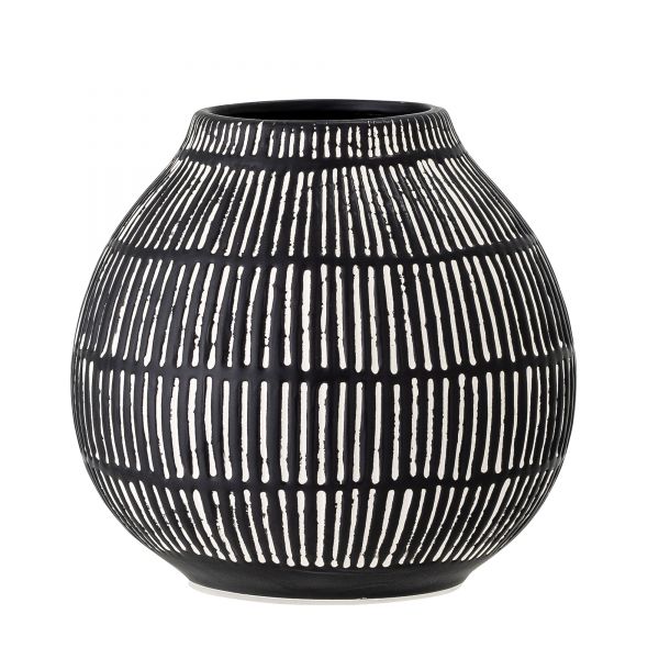 BLOOMINGVILLE - ELVEDA Deco Vase stoneware - black