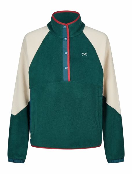 IRIEDAILY - HOLINA MIX TROYER Fleecepullover dark teal