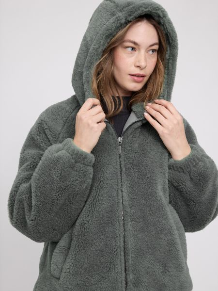 MAZINE - FAUX FUR HOODED JACKET Jacke light bottle