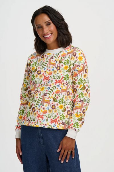 SUGARHILL BRIGHTON - NOAH SWEATSHIRT Pullover cream forest folklore