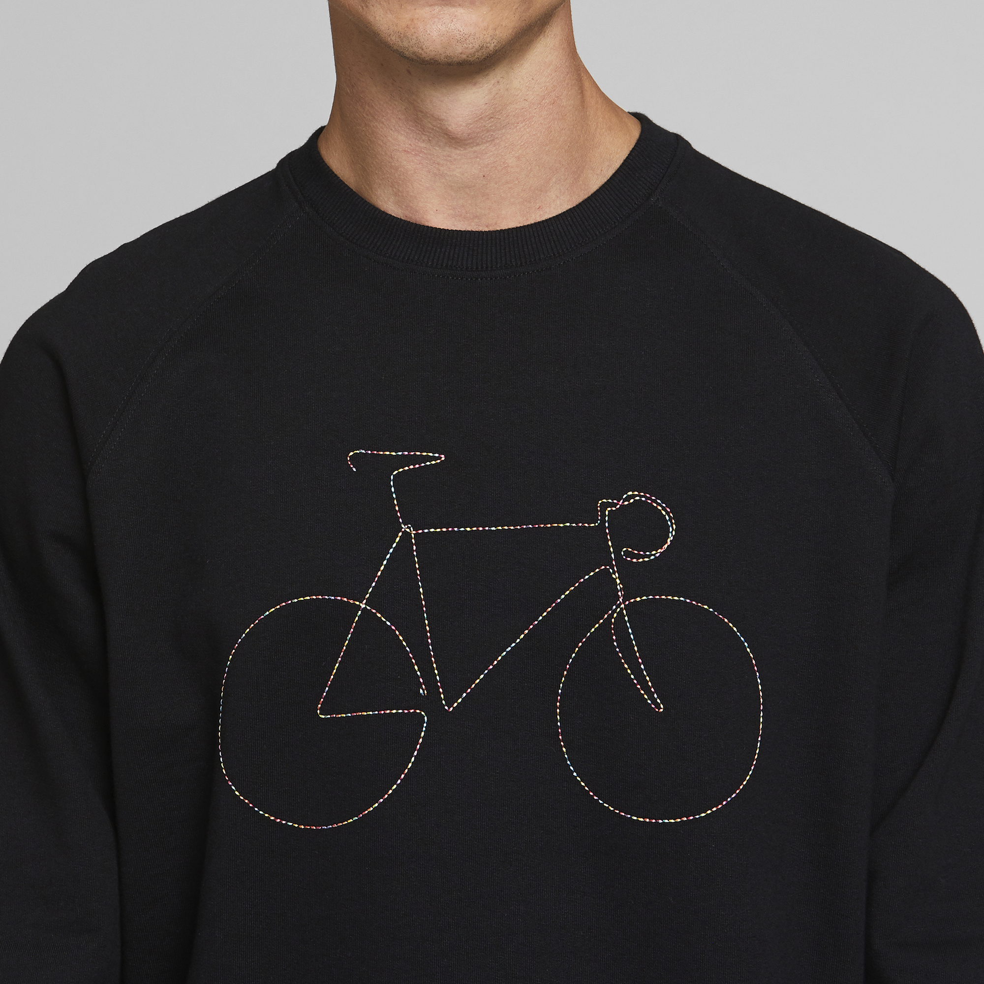 DEDICATED-MALMOE-RAINBOW-BICYCLE-Sweatshirt-black