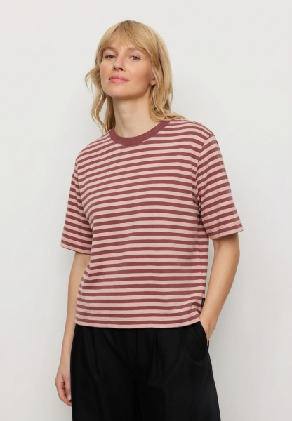 RECOLUTION - AZOLLA STRIPES GOTS T-Shirt rose