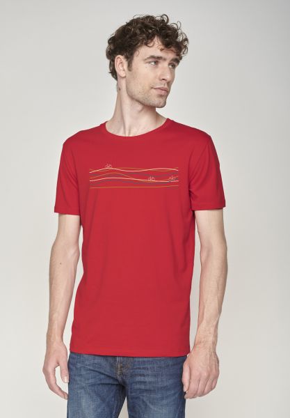 GREENBOMB - BIKE LANES Guide T-Shirt flame red
