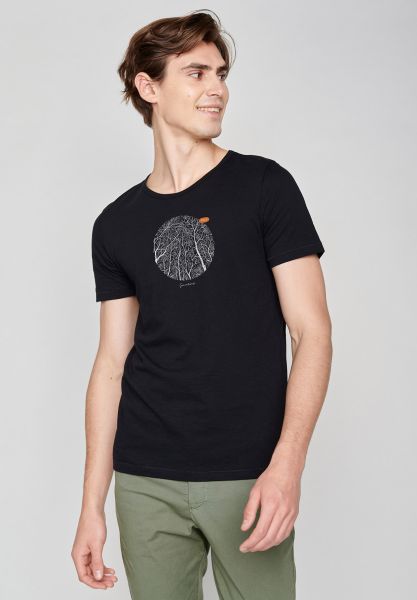 GREENBOMB - NATURE FOREST CIRCLE Spice T-Shirt black