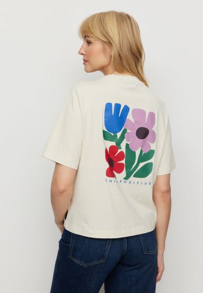 RECOLUTION - AZOLLA THINK POSITIV GOTS Shirt arctic white