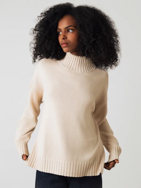 HONEST BASICS - LIZ MOCK JUMPER Pullover rattan