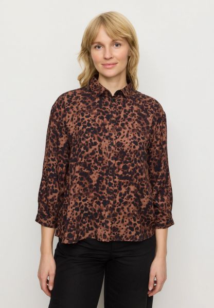 RECOLUTION - CYPRESS LEO Ecovero Bluse cognac brown 