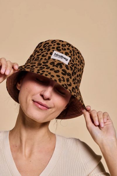 HINDBAG - BOB LEOPARD CANNELLE Bucket Hat leo