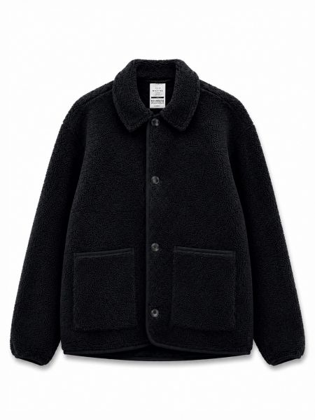 MAZINE - BONDED TEDDY FLEECE JACKET Jacke black
