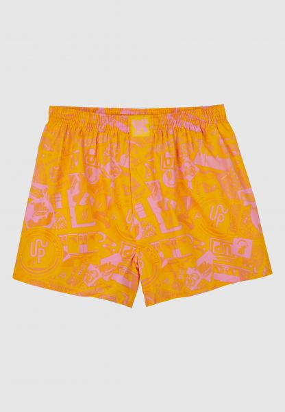 LOUSY LIVIN - UP STICKER CLASH Boxershorts yellow